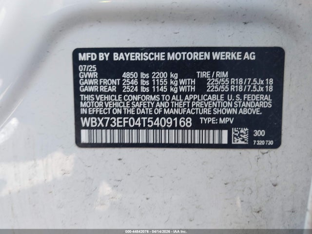 2026 Bmw X1 Xdrive28i მანქანა იყიდება აუქციონზე, vin: WBX73EF04T5409168, აუქციონის ნომერი: 44842076