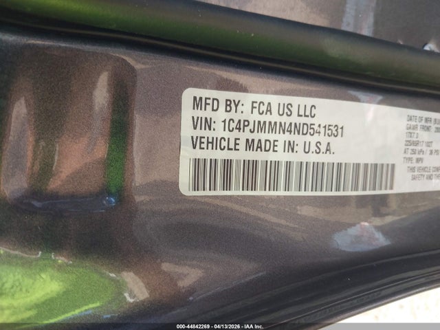 Продаж на аукціоні авто 2022 Jeep Cherokee Latitude Lux 4x4, vin: 1C4PJMMN4ND541531, номер лоту: 44842269