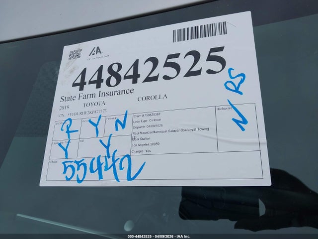 Toyota Corolla Xse 2019 5YFBURHE2KP877373 Image 18