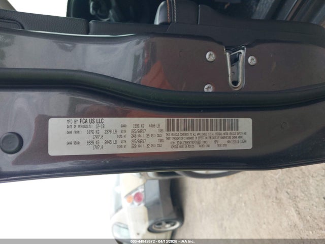 Aukcja sprzedaży 2019 Jeep Compass Latitude Fwd, vin: 3C4NJCBB2KT677222, numer aukcji: 44842672