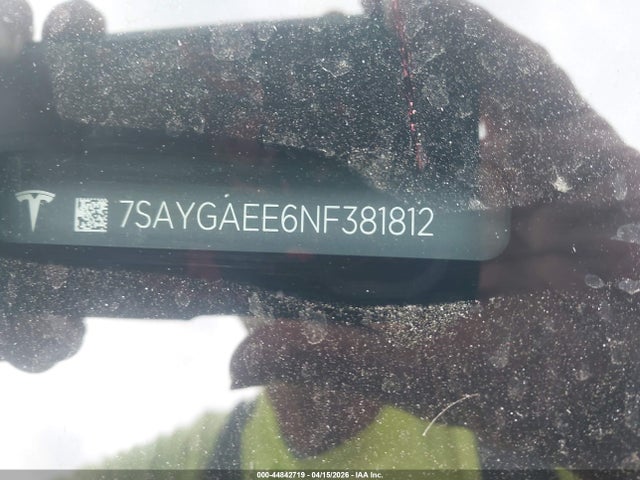 7SAYGAEE6NF381812 Tesla Model Y Long Range Dual Motor All-wheel Drive