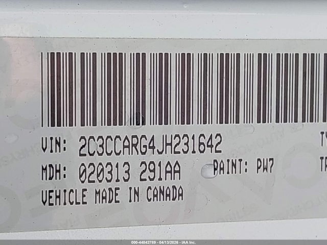 Aukcja sprzedaży 2018 Chrysler 300 Touring Awd, vin: 2C3CCARG4JH231642, numer aukcji: 44842789