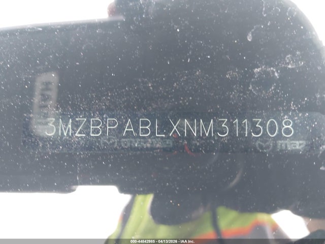 Aukcja sprzedaży 2022 Mazda Mazda3 Select, vin: 3MZBPABLXNM311308, numer aukcji: 44842985