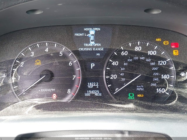 44842996 :رقم المزاد ، JTHBL5EFXA5099567 vin ، 2010 Lexus Ls 460 مزاد بيع