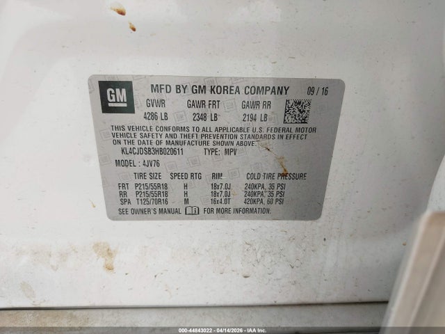 2017 BUICK ENCORE KL4CJDSB3HB020611 Photo 8