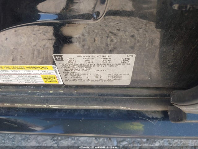 Auction sale of the 2014 Gmc Acadia Denali, vin: 1GKKVTKD9EJ351975, lot number: 44843152