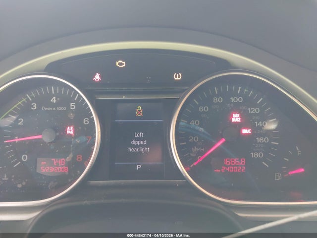 2009 Audi Q7 3.6 Premium მანქანა იყიდება აუქციონზე, vin: WA1EY94L09D011250, აუქციონის ნომერი: 44843174