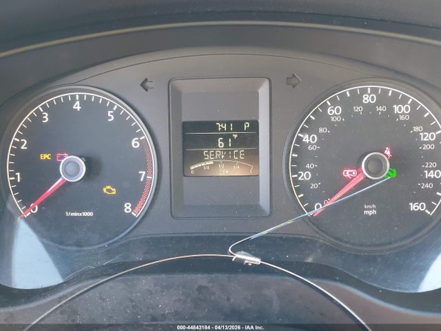 44843184 :رقم المزاد ، 3VWDZ7AJ7BM343635 vin ، 2011 Volkswagen Jetta 2.5l Se مزاد بيع