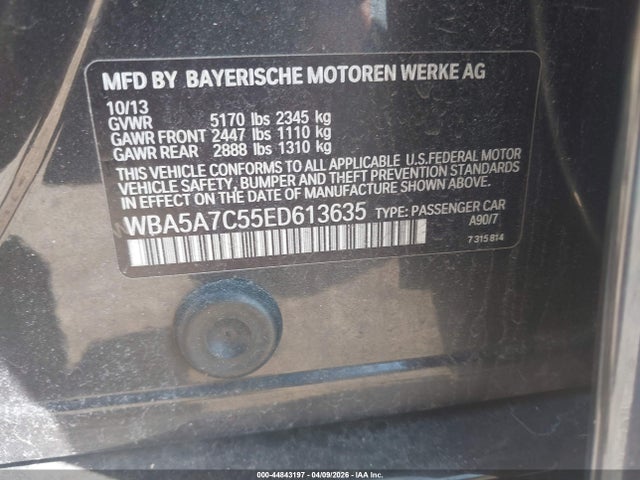 2014 BMW 528I WBA5A7C55ED613635 Photo 8