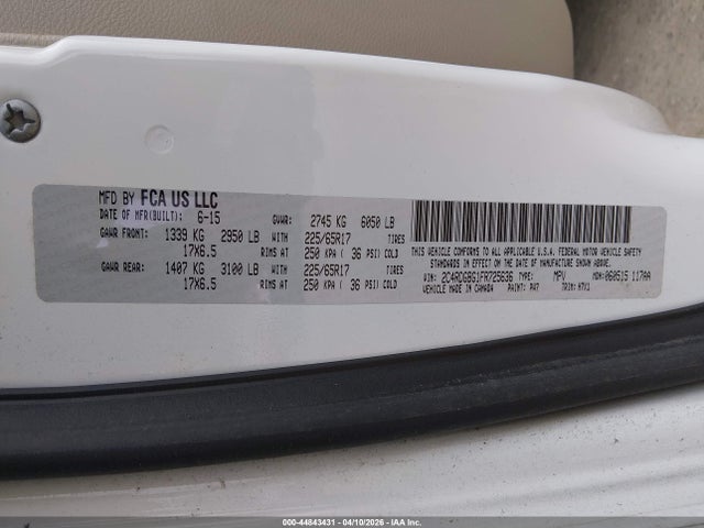 2C4RDGBG1FR725636 Dodge Grand Caravan American Value Pkg