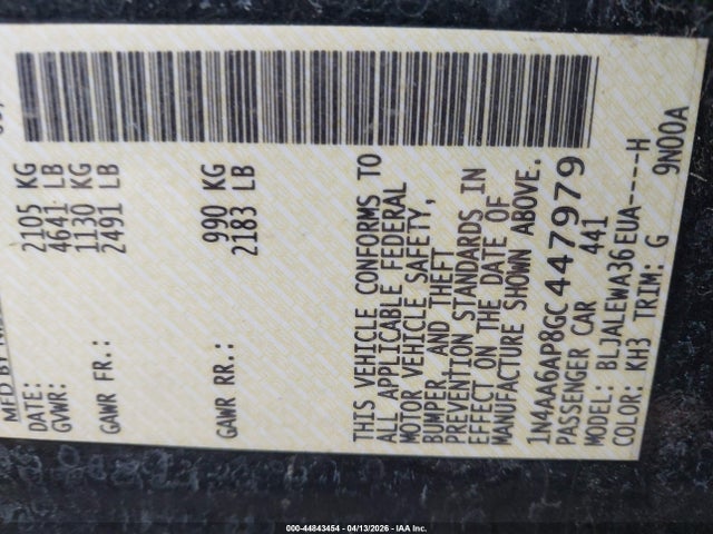 2016 NISSAN MAXIMA 1N4AA6AP8GC447979 Photo 8