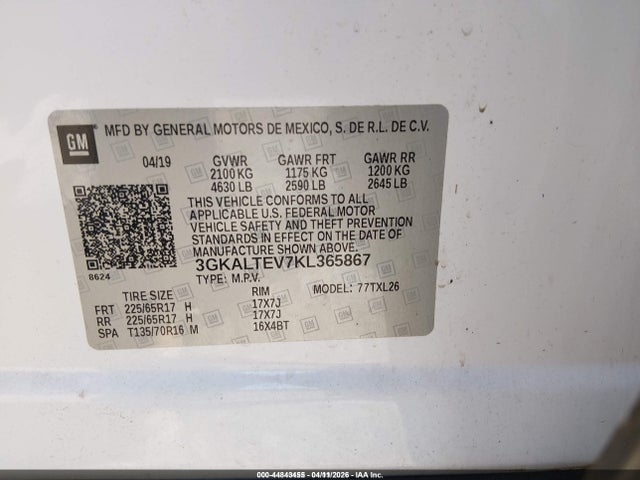 2019 GMC TERRAIN 3GKALTEV7KL365867 Photo 8