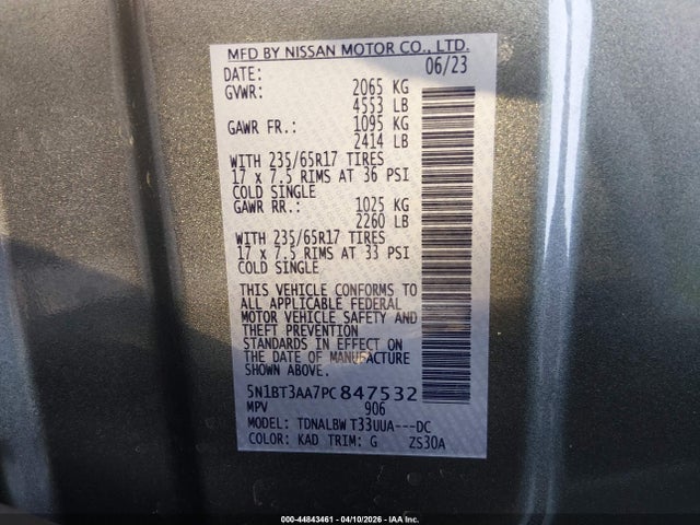 Nissan Rogue S Fwd 2023 5N1BT3AA7PC847532 Image 9