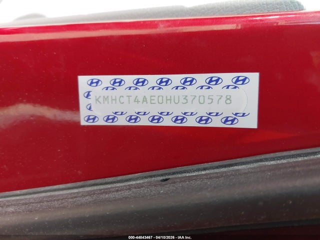 KMHCT4AE0HU370578 Hyundai Accent Value Edition
