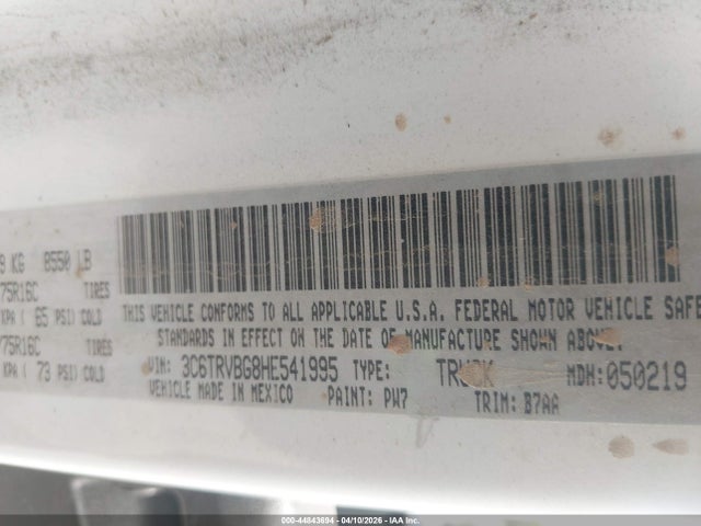 2017 RAM PROMASTER 1500 3C6TRVBG8HE541995 Photo 8