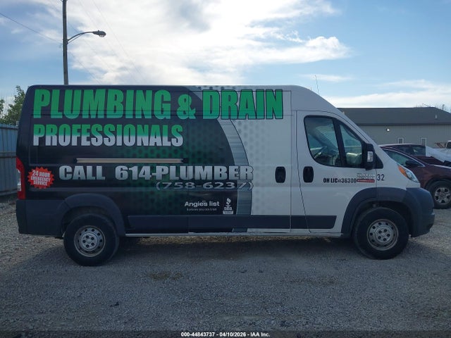 44843737 :رقم المزاد ، 3C6TRVDG5JE114311 vin ، 2018 Ram Promaster 2500 High Roof 159 Wb مزاد بيع