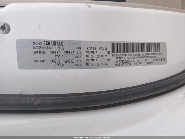 2017 CHRYSLER PACIFICA 2C4RC1CG0HR591641 Photo 8