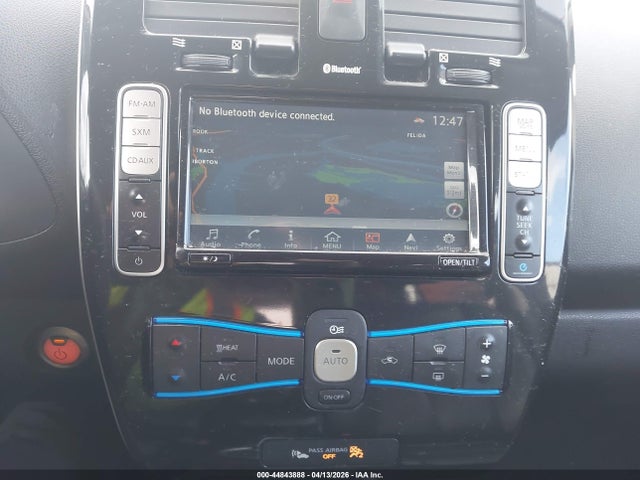 44843888 :رقم المزاد ، 1N4BZ0CP8GC304358 vin ، 2016 Nissan Leaf Sl مزاد بيع