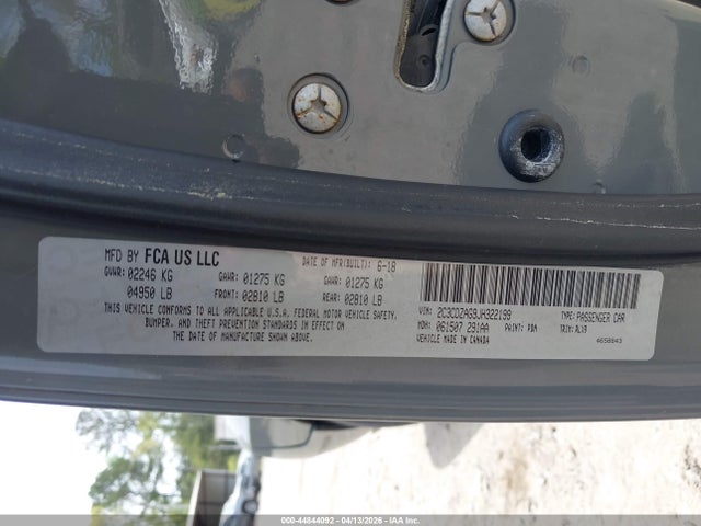2018 Dodge Challenger Sxt Plus მანქანა იყიდება აუქციონზე, vin: 2C3CDZAG9JH322199, აუქციონის ნომერი: 44844092