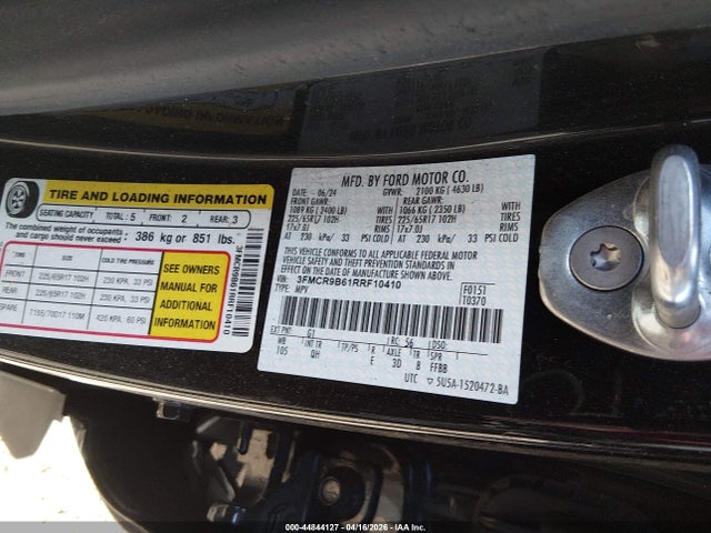 Ford Bronco Sport Big Bend 2024 3FMCR9B61RRF10410 Image 9
