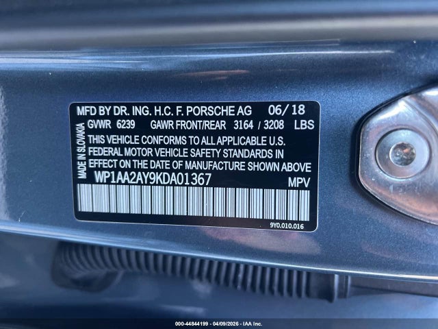 2019 PORSCHE CAYENNE WP1AA2AY9KDA01367 Photo 8