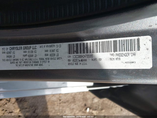 Продажа на аукционе авто 2013 Chrysler 200 Touring, vin: 1C3CCBBB4DN735995, номер лота: 44844300