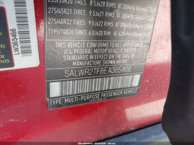 SALWR2TF8EA365466 Land Rover Range Rover Sport 5.0l V8 Supercharged