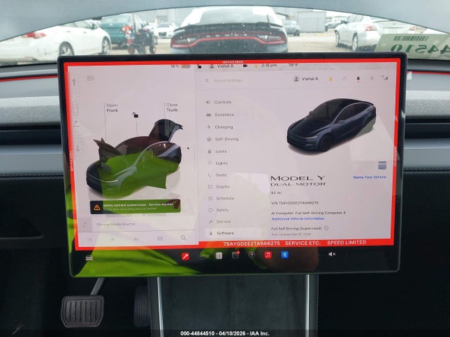 2026 Tesla Model Y All-wheel Drive/long Range Launch Series/premium All-wheel Drive მანქანა იყიდება აუქციონზე, vin: 7SAYGDEE2TA666275, აუქციონის ნომერი: 44844510