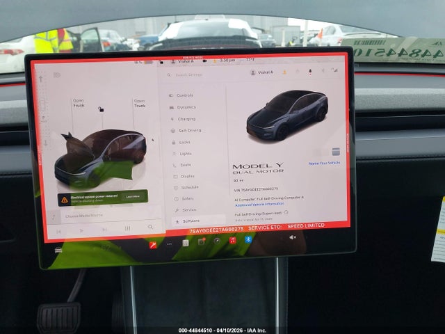 2026 Tesla Model Y All-wheel Drive/long Range Launch Series/premium All-wheel Drive მანქანა იყიდება აუქციონზე, vin: 7SAYGDEE2TA666275, აუქციონის ნომერი: 44844510