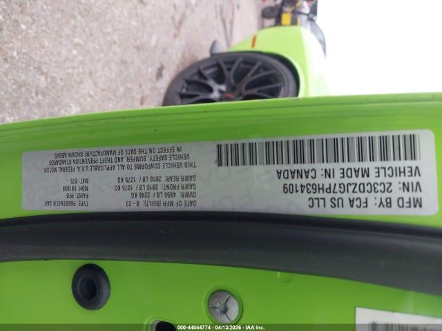 Продаж на аукціоні авто 2023 Dodge Challenger Gt, vin: 2C3CDZJG7PH634109, номер лоту: 44844774