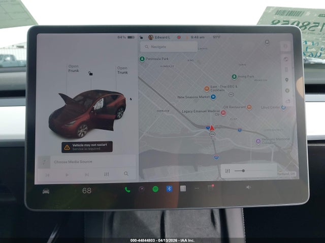 2022 Tesla Model Y Long Range Dual Motor All-wheel Drive მანქანა იყიდება აუქციონზე, vin: 7SAYGDEE4NF324090, აუქციონის ნომერი: 44844803