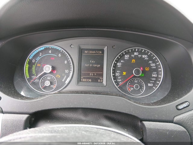 Aukcja sprzedaży 2013 Volkswagen Jetta Hybrid Sel, vin: 3VW637AJ9DM315039, numer aukcji: 44844871