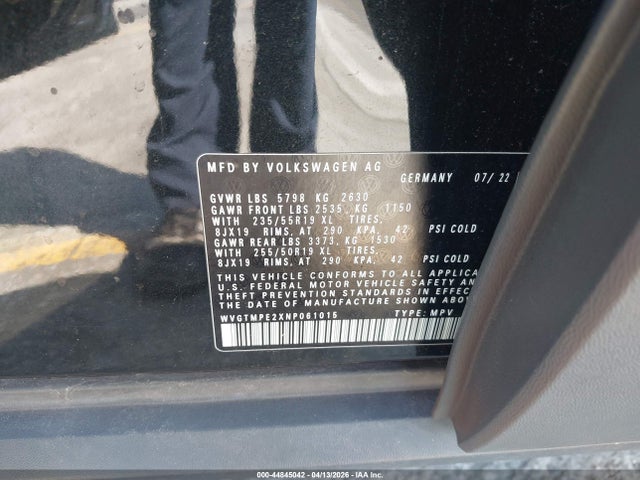 WVGTMPE2XNP061015 Volkswagen ID.4 PRO S