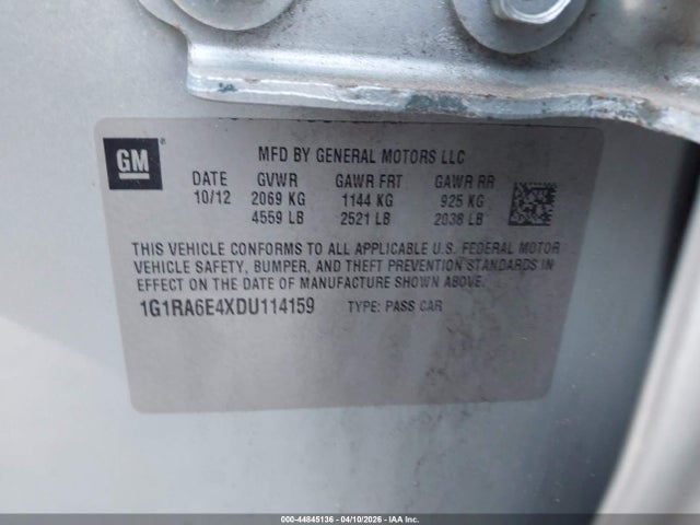 2013 CHEVROLET VOLT 1G1RA6E4XDU114159 Photo 8