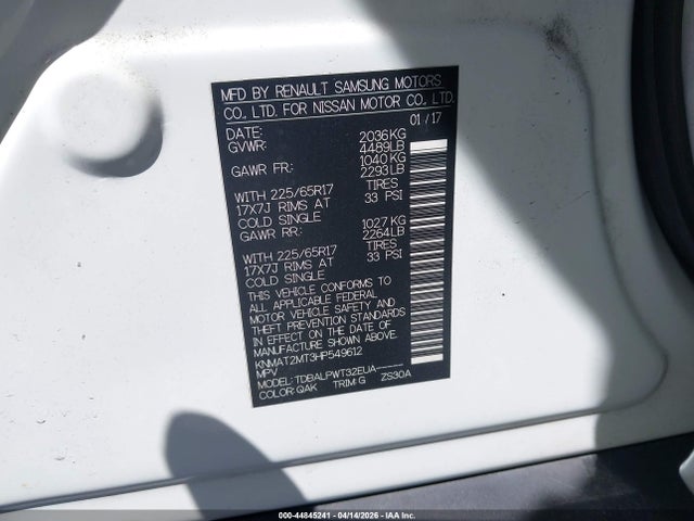 Nissan ROGUE S 2017 KNMAT2MT3HP549612 Image 9