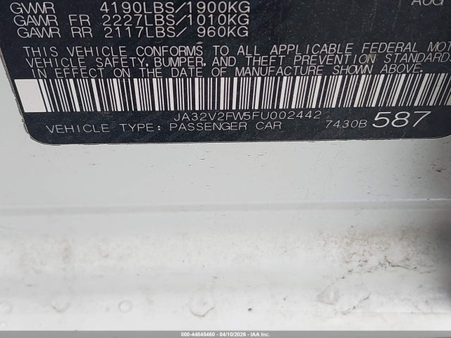 2015 MITSUBISHI LANCER JA32V2FW5FU002442 Photo 8