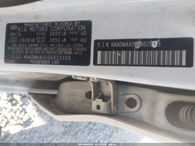 Продажа на аукционе авто 2016 Kia Rio Lx, vin: KNADM4A30G6623323, номер лота: 44845464