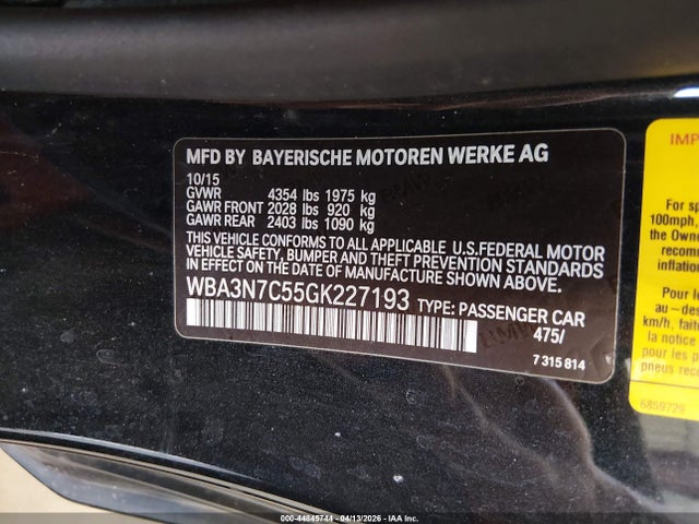 Aukcja sprzedaży 2016 Bmw 428i, vin: WBA3N7C55GK227193, numer aukcji: 44845744