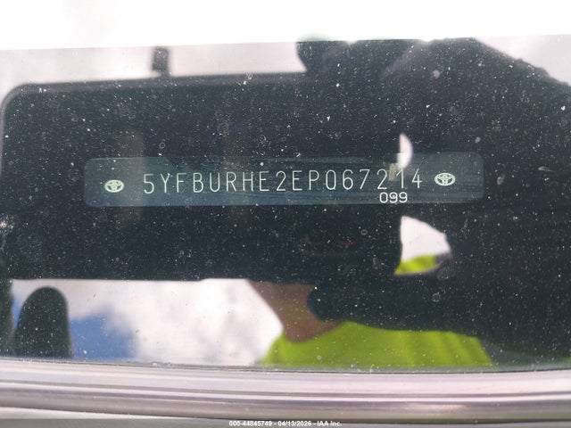 Aukcja sprzedaży 2014 Toyota Corolla Le, vin: 5YFBURHE2EP067214, numer aukcji: 44845749