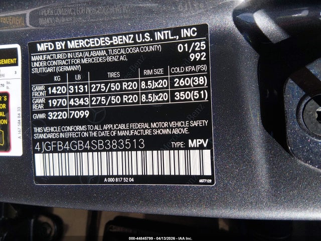 4JGFB4GB4SB383513 Mercedes-Benz Gle 450e 4matic