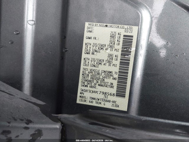 Nissan Rogue Sl Intelligent Awd 2023 5N1BT3CB4PC798568 Image 9