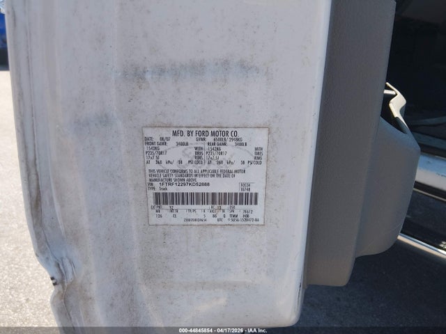 Aukcja sprzedaży 2007 Ford F-150 Stx/xl/xlt, vin: 1FTRF12297KD52888, numer aukcji: 44845854
