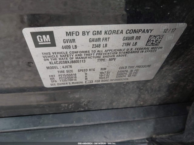 2018 BUICK ENCORE KL4CJGSBXJB605113 Photo 8