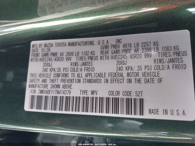 7MMVABEY1TN474379 Mazda Cx-50 2.5 Turbo Premium Plus