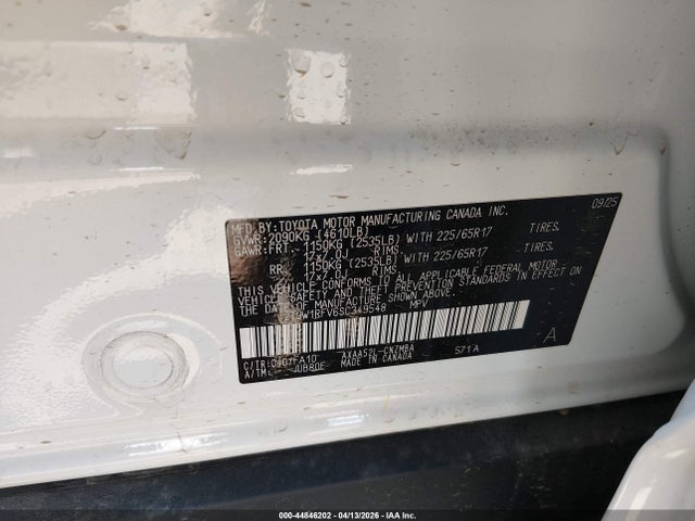 Aukcja sprzedaży 2025 Toyota Rav4 Xle, vin: 2T3W1RFV6SC349548, numer aukcji: 44846202
