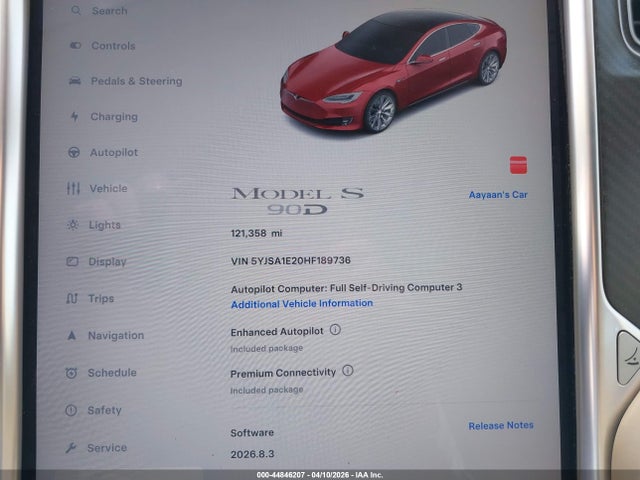 5YJSA1E20HF189736 Tesla Model S 100d/60d/75d/90d/p100d