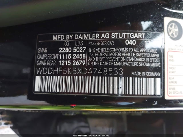 Aukcja sprzedaży 2013 Mercedes-benz E 350, vin: WDDHF5KBXDA748533, numer aukcji: 44846287