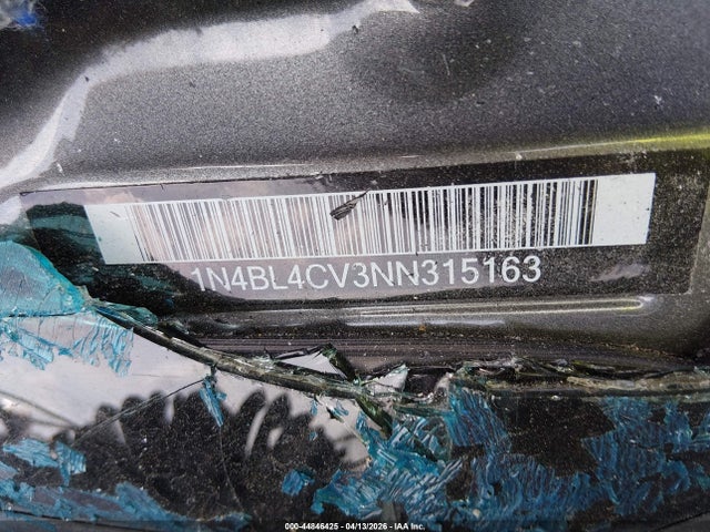 1N4BL4CV3NN315163 Nissan Altima Sr Fwd