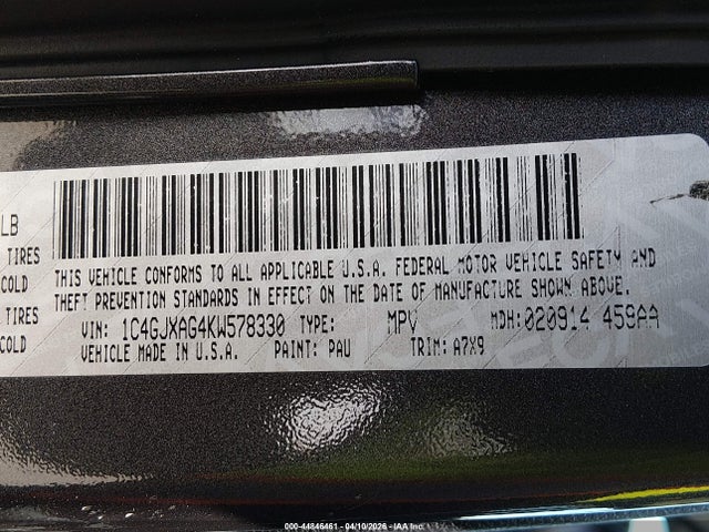 1C4GJXAG4KW578330 Jeep Wrangler Sport S 4x4