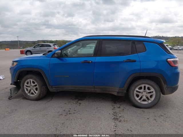 2018 Jeep Compass Sport Fwd მანქანა იყიდება აუქციონზე, vin: 3C4NJCAB6JT124587, აუქციონის ნომერი: 44846465